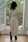 BASERANGE sleeveless dress DRSHS-RIB-SP24 undyed